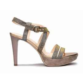 SANDALO CON TACCO NEROGIARDINI DONNA T.NOTTURNO E012830DE/327