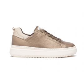 SNEAKERS NEROGIARDINI DONNA IN PELLE BROWN SAUVAGE IVORY BEIGE I317050D/322