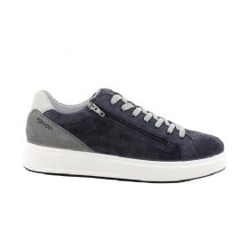SNEAKERS IGI&CO UOMO SCAMOSCIATO/PELLE BLU 5632311