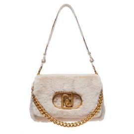 BORSA TRACOLLA LIU JO DONNA GRANDE LA PUFFY SOFT CREAM 28X8X16CM AF4148 E0305 X0623