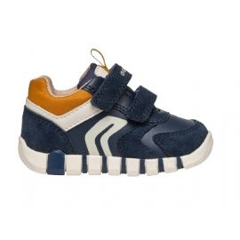 SNEAKERS GEOX BAMBINO PRIMI PASSI  B IUPIDOO B. D - SCAM.+VIT.SIN NAVY/CURRY 19>26 B3555D 022BC C4449