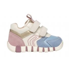SNEAKERS PRIMI PASSI GEOX BAMBINA IB IUPIDOO G. C - GBK+SCAM. AVIO/ROSE 19>26 B3558C 05422 C5402