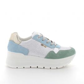 SNEAKERS CON ZEPPA IGI&CO DONNA SCAM/RETE OPOSS MENTA/CERULEO 7661811