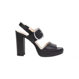 SANDALO CON TACCO NEROGIARDINI DONNA TAMIGI NERO TPU ASTANA PLATO' TACCO 10,5CM E513354D/100
