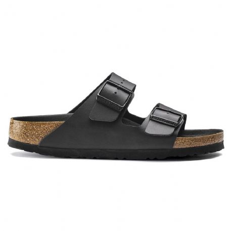 CIABATTE BIRKENSTOCK  UNISEX PIANELLE ARIZONA TRIPLES BLACK BIRKOFLOR 1019069