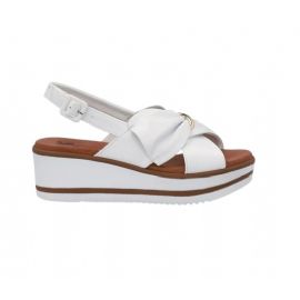 SANDALO CON ZEPPA SUSIMODA DONNA PELLE NAPPA BIANCO 2308 BIANCO