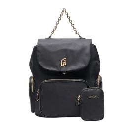 ZAINO LIU JO DONNA IN NYLON NERO 23X12X28CM AA5174 T4559 22222
