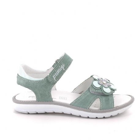 SANDALO PRIMIGI BAMBINA SCAMOSCIATO MENTA TG:31>35 7887811/B