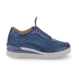 SNEAKERS STONEFLY DONNA CREAM 38 S. LAMINATED/VELOUR FLAG BLUE 221039 0M5