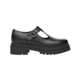 MOCASSINO NEROGIARDINI DONNA GUANTO NERO TR FOLGARIA TACCO MARY JANE TACCO 4CM I514013D/100