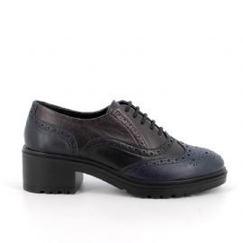 FRANCESINA IGI&CO DONNA  CAPRA FIDELIO   BLU/BORDO TACCO 4,5CM 8651411