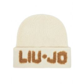 BERRETTO LIU JO DONNA BEANIE CON TAG BIANCO LANA 2F5059 M0300 10701
